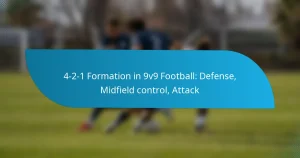 4-2-1 Formation in 9v9 Football: Defense, Midfield control, Attack